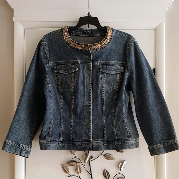 Tahari Jackets & Blazers - Tahari Womens Denim Jacket